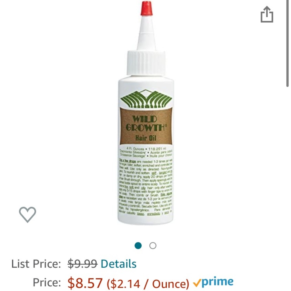 Brand New Unopened Wild Growth Oil.